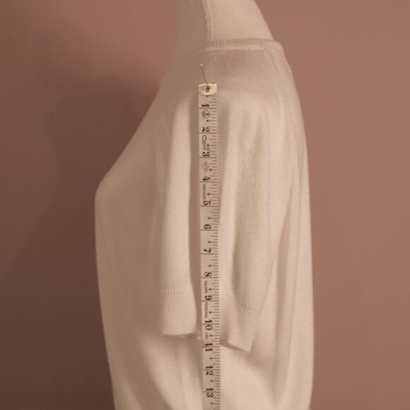 Designers Originals Women's Short Sleeve SUPER SOFT Knit Top White sz M - Picture 7 of 9